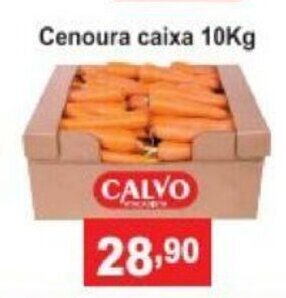 Calvo Atacadista Cenoura caixa 10kg oferta