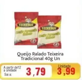 Cercadão Queijo Ralado Teixeira Tradicional 40g Un oferta