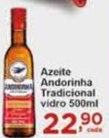 Azeite Andorinha Tradicional vidro 500ml