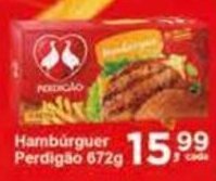 Rossi Supermercado Hambúrguer Perdigão 672g oferta