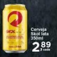 Rossi Supermercado Cerveja Skol lata 350ml oferta
