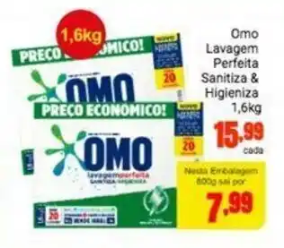 Barbosa Supermercados Omo Lavagem Perfeita Sanitiza & Higieniza 1.6kg oferta