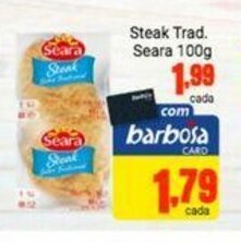 Barbosa Supermercados Steak Trad. Seara 100g oferta