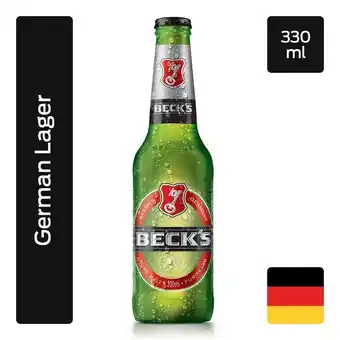 Cerveja german lager puro malte beck's garrafa 330ml