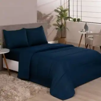 Vest Casa Edredom queen microfibra colors azul náutico vestcasa oferta