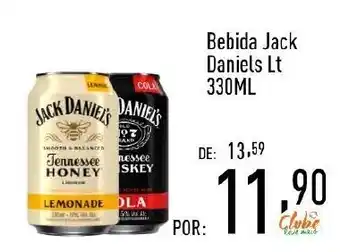 Supermercados Pague Menos Bebida Jack Daniels Lt 330ML oferta