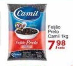 Rossi Supermercado Feijão Preto Camil 1kg oferta