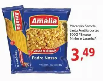Macarrão sêmola santa amália cortes 500g (exceto ninho e lasanha)