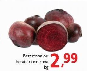 Supermercados ABC Beterraba ou batata doce roxa kg oferta