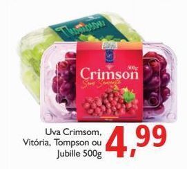 Supermercados ABC Uva crimson, vitória, tompson ou jubille 500g oferta
