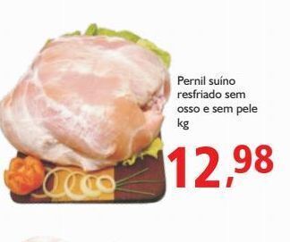 Supermercados ABC Pernil suíno resfriado sem osso e sem pele kg oferta