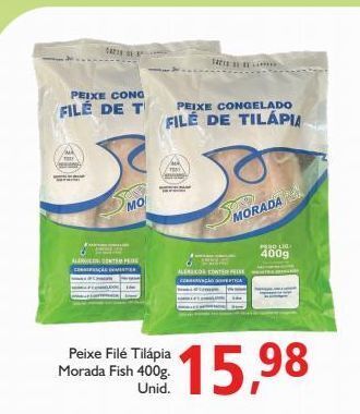 Supermercados ABC Peixe filé de tilápia morada fish 400g unid. oferta