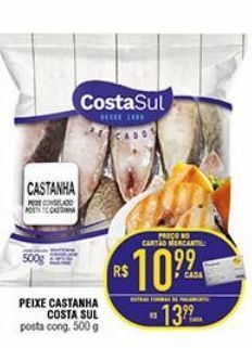 Mercantil Rodrigues Peixe castanha costa sul 500g oferta