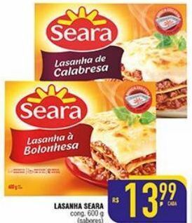 Mercantil Rodrigues Lasanha seara 600g oferta