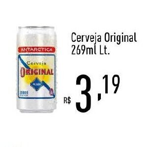 Supermercados Pague Menos Cerveja Original 269ml Lt. oferta