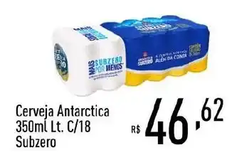 Supermercados Pague Menos Cerveja Antarctica 350ml Lt. C/18 Subzero oferta
