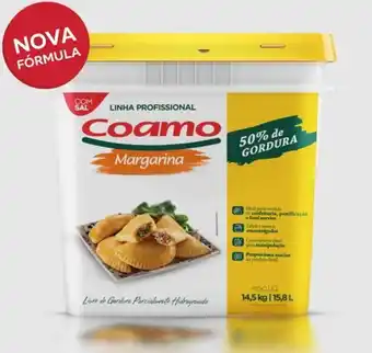 Arena Atacado Margarina coamo cremosa 50% c/ sal 14,5kg oferta