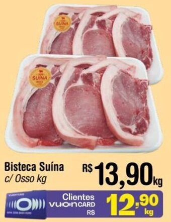 Fort Atacadista Bisteca Suína c/ osso kg oferta