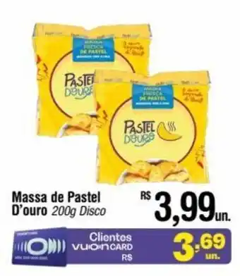 Massa de Pastel D'ouro 200g Disco