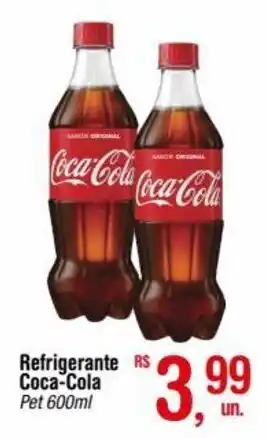 Fort Atacadista Refrigerante Coca-Cola Pet 600ml oferta