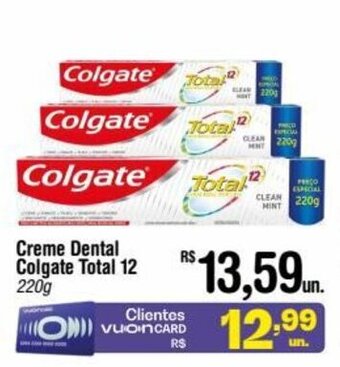 Fort Atacadista Creme Dental Colgate Total 12 220g oferta