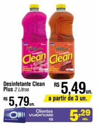 Fort Atacadista Desinfetante Clean Plus 2 Litros oferta
