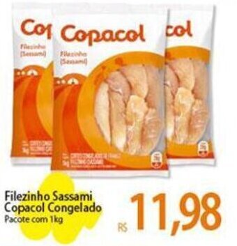 Atacadão Filezinho Sassami Copacol Congelado Pacote com 1kg oferta