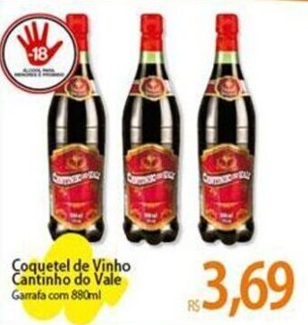 Atacadão Coquetel de Vinho Cantinho do Vale Garrafa com 880ml oferta