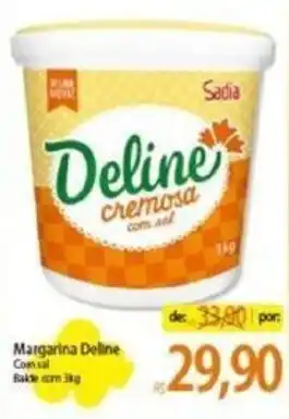 Atacadão Margarina Deline Com sal oferta