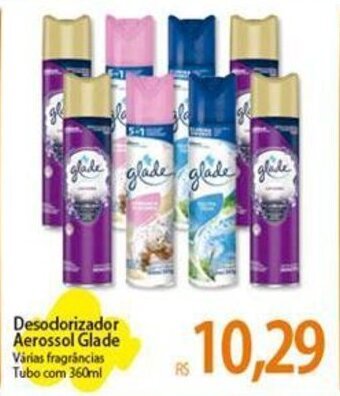 Atacadão Desodorizador Aerossol Glade Várias fragrâncias Tubo com 360ml oferta