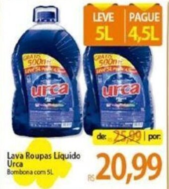 Atacadão Lava Roupas Líquido Urca Bombona com 5L oferta