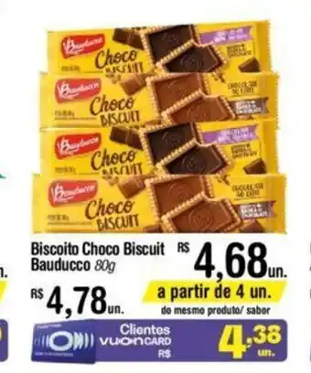 Biscoito Choco Biscuit Bauducco 80g