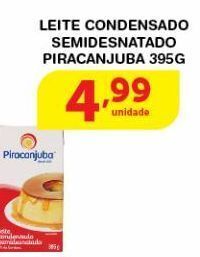Roldão Leite condensado semidesnatado piracanjuba 395g oferta