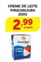 Roldão Creme de leite piracanjuba 200g oferta