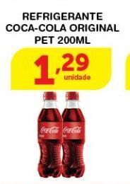 Roldão Refrigerante coca-cola original pet 200ml oferta