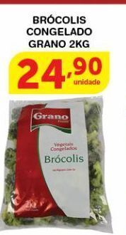 Roldão Brócolis congelado grano 2kg oferta
