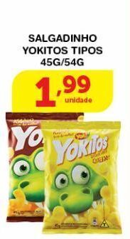 Roldão Salgadinho yokitos tipos 45g/54g oferta