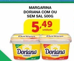 Roldão Margarina doriana com ou sem sal 500g oferta