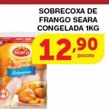 Roldão Sobrecoxa de frango seara congelada 1kg oferta
