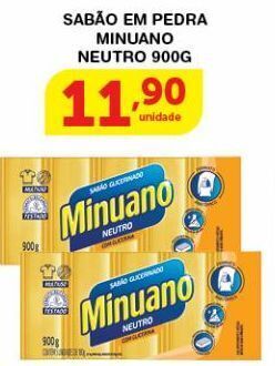 Roldão Sabão em pedra minuano neutro 900g oferta