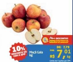 Tenda Atacado Maçã gala kg oferta