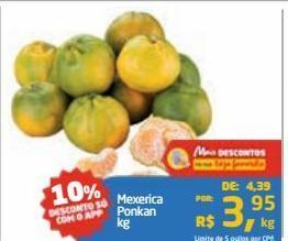 Tenda Atacado Mexerica ponkan kg oferta