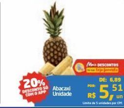 Tenda Atacado Abacaxi unidade oferta