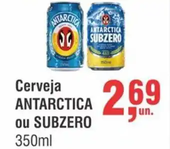 Higa Atacado Cerveja ANTARCTICA ou SUBZERO 350ml oferta
