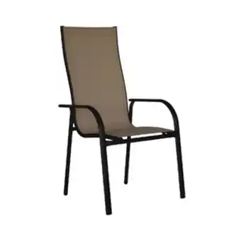 Leroy Merlin Cadeira de alumínio modena 110x68cm marrom naterial oferta