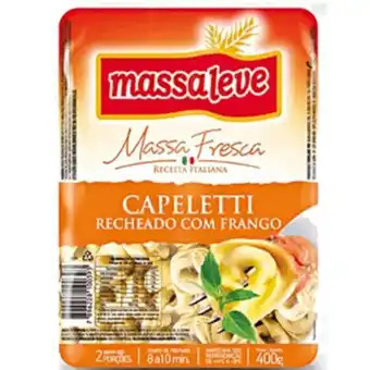 Super Lagoa Capeletti massaleve frango 400g oferta