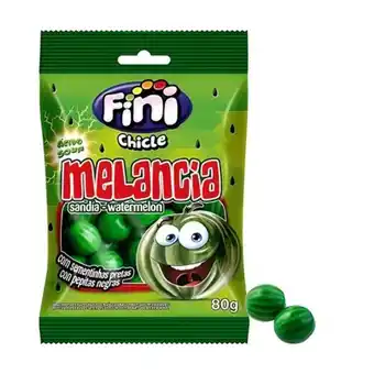 Nagumo Chiclete de melância fini 80g oferta