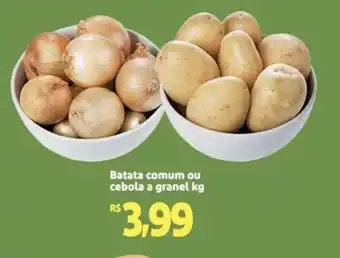 Extra Supermercado Batata comum ou cebola a granel kg oferta