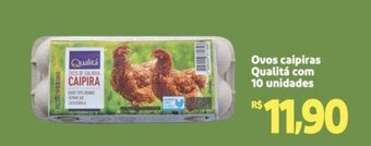 Extra Supermercado Ovos caipiras Qualitá com 10 unidades oferta