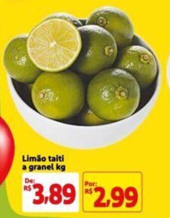 Extra Supermercado Limão taiti a granel kg oferta
